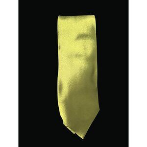 Yellow Silk Necktie For Men Classic Formal Wear Accessory T01 S